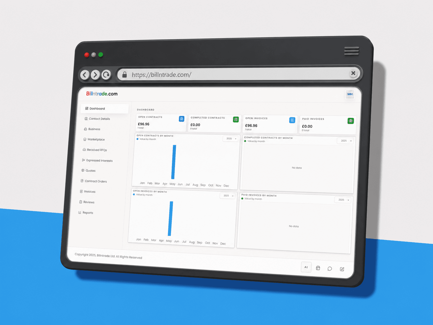 Billntrade project screenshot