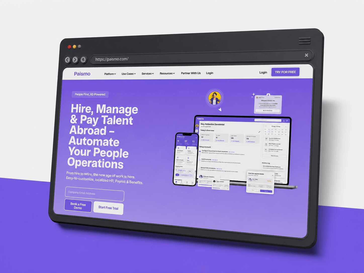 Paismo project screenshot