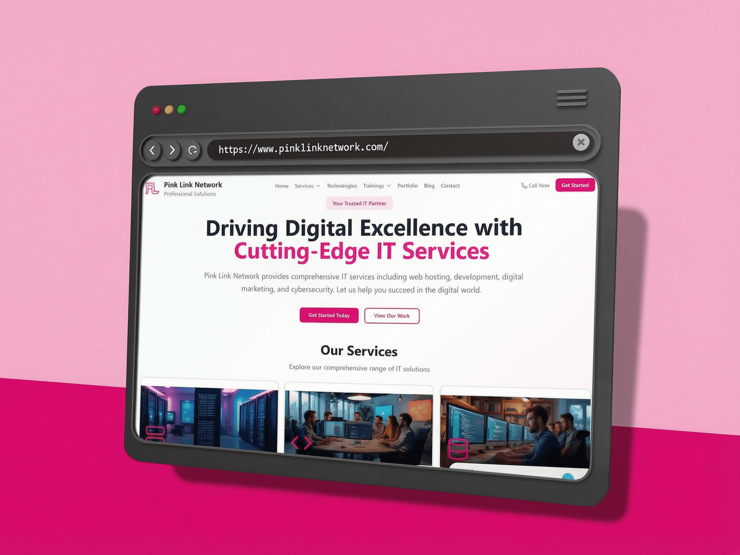 Pink Link Network project screenshot